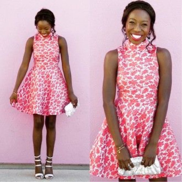 Glamorous Dresses & Skirts - Glamorous Jacquard Pink dress with tulle skirt S